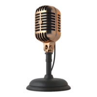 ai généré studio microphone sur transparent Contexte - ai généré png