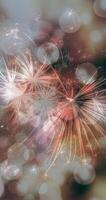 Abstract background pattern, presentation cover illustration, geometric texture with sparkles and fireworks close view photo