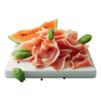 ai gerado prosciutto bacon mais em transparente fundo - ai gerado png