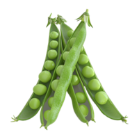 AI generated Green Peas on Transparent background - Ai Generated png