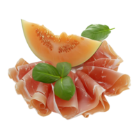 ai gegenereerd prosciutto spek embutido Aan transparant achtergrond - ai gegenereerd png