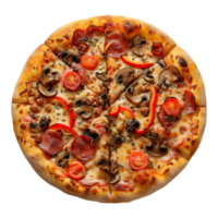 ai généré savoureux Pizza sur transparent Contexte - ai généré png