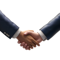 AI generated Two Persons Shaking Hands on Transparent background - Ai Generated png