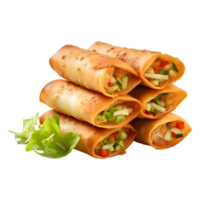 ai generato samosa rotolo su trasparente sfondo - ai generato png