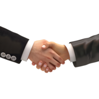 AI generated Two Persons Shaking Hands on Transparent background - Ai Generated png