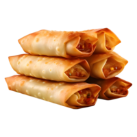 ai generato samosa rotolo su trasparente sfondo - ai generato png