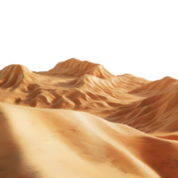 ai generiert Stein und Sand im ein Dessert auf transparent Hintergrund - - ai generiert png