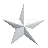 AI generated Realistic Star on Transparent background - Ai Generated png