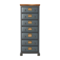 AI generated Wooden Long Locker on Transparent background - Ai Generated png