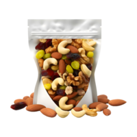 AI generated Dry Fruits Packet on Transparent background - Ai Generated png