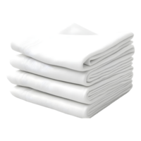 AI generated White Towel on Transparent background - Ai Generated png