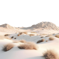 ai generiert Stein und Sand im ein Dessert auf transparent Hintergrund - - ai generiert png