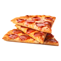 ai generado Pizza rebanada en transparente antecedentes - ai generado png