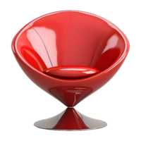 ai generado moderno elegante sentado silla en transparente antecedentes - ai generado png