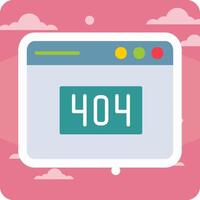 404 Error Vector Icon