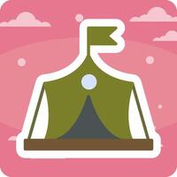 Military Tent Vector Icon