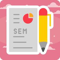 icono de vector de análisis de datos