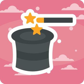 Magic Hat Vector Icon