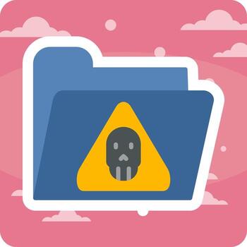 icono de vector de carpeta
