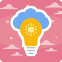 nube idea vector icono