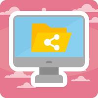 File Sharing Vector Icon