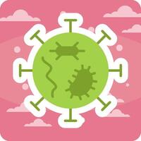 icono de vector de virus