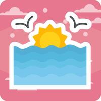 Sunset Vector Icon