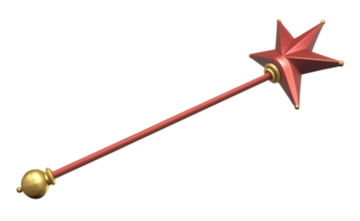 ai genererad 3d tolkning magi wand png