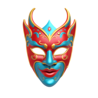 ai generado 3d representación carnaval máscara png