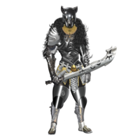 schwarz Panther tragen Krieger Metall passen png