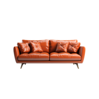 AI generated Sofa Png, Sofa 3D Png, Sofa With Transparent Background png