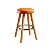 ai généré tabouret png, tabouret 3d png, tabouret avec transparent Contexte png