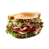 ai generado sándwich, emparedado png, emparedado con transparente antecedentes png