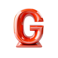 ai gerado g logotipo, g alfabeto negrito cor png