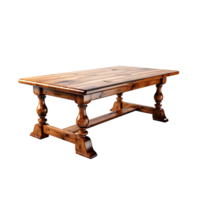 ai gegenereerd tafel png, dining tafel, tafel met transparant achtergrond png