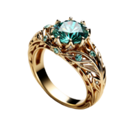 ai généré bijoux anneau, bijoux bague png, bijoux bague avec transparent Contexte png