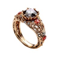 ai generado joyería anillo, joyería anillo png, joyería anillo con transparente antecedentes png