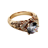 ai généré bijoux anneau, bijoux bague png, bijoux bague avec transparent Contexte png