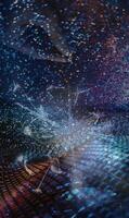 Abstract background pattern, presentation cover illustration, geometric texture with sparkles and fireworks close view photo