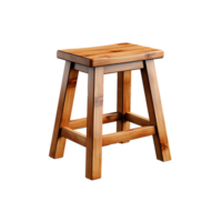 ai généré tabouret png, tabouret 3d png, tabouret avec transparent Contexte png