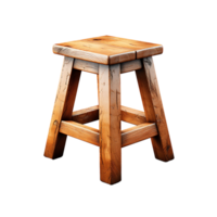 ai généré tabouret png, tabouret 3d png, tabouret avec transparent Contexte png