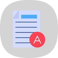 Grades Flat Curve Icon vector