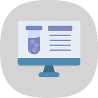 Computer Science Flat Curve Icon vector