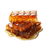 ai generiert Bienenwabe, Bienenwabe png, Bienenwabe mit transparent Hintergrund png