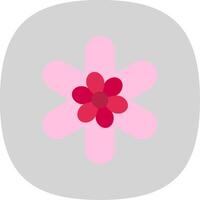Gallardia Flat Curve Icon vector