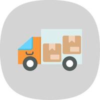 Express Delivery Flat Curve Icon vector