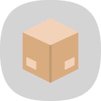 Box Flat Curve Icon vector