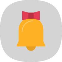 Wedding Bell Flat Curve Icon vector
