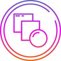 Blend Line Gradient Icon vector