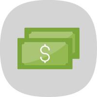 Cash Flow Flat Curve Icon vector